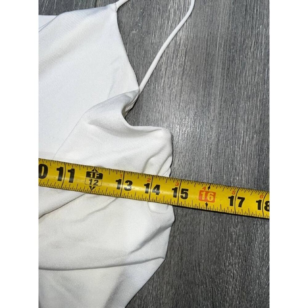 Pull&Bear Women's White Long Strappy maxi preppy Y2K Dress XL A006582 - Picture 5 of 8
